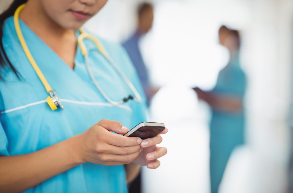 nurse-on-cell-phone
