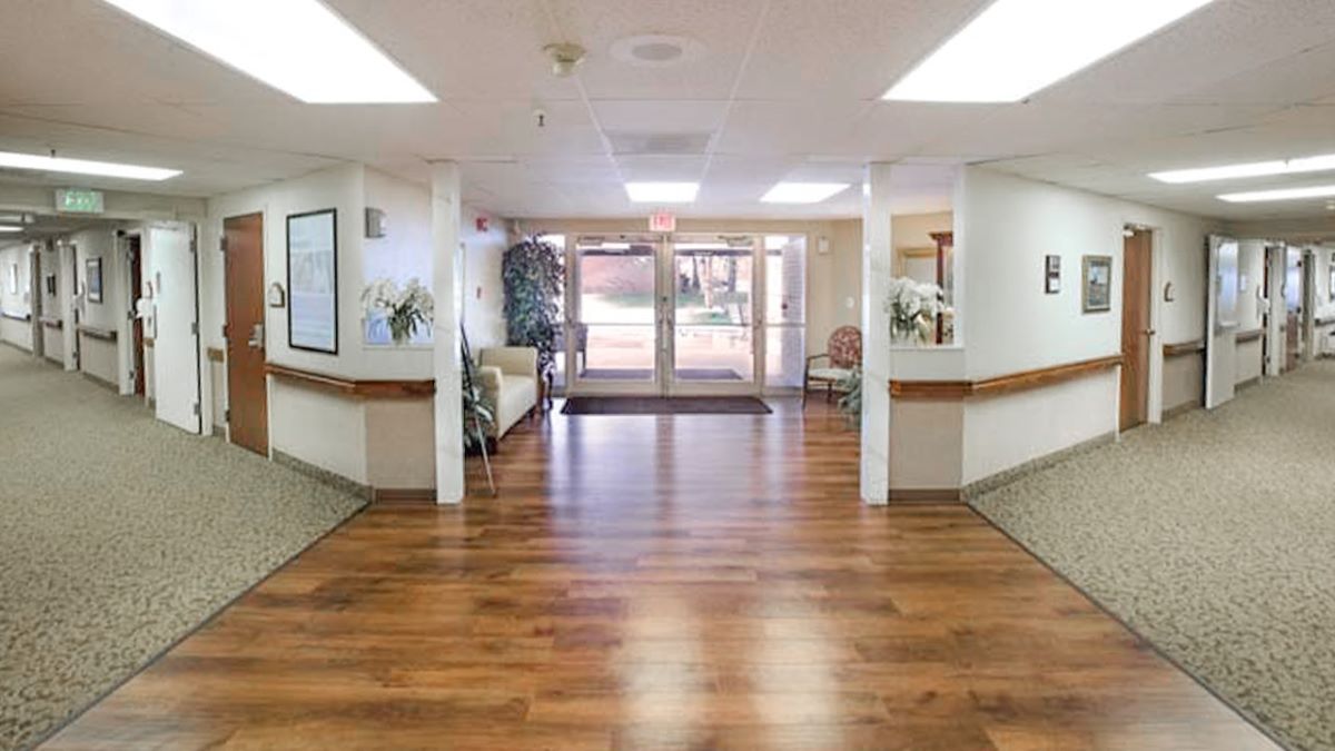 Image of entrance to nursing home facility