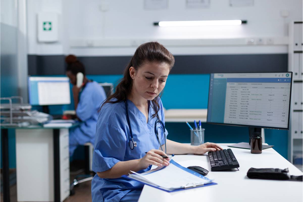 A nurse reviews regulations for mandatory overtime for nurses.