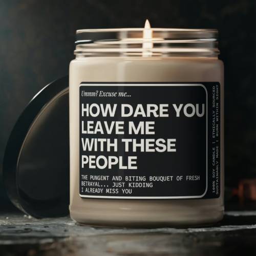 Relatable retirement candle.