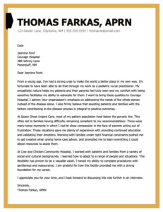 Nurse practitioner cover letter